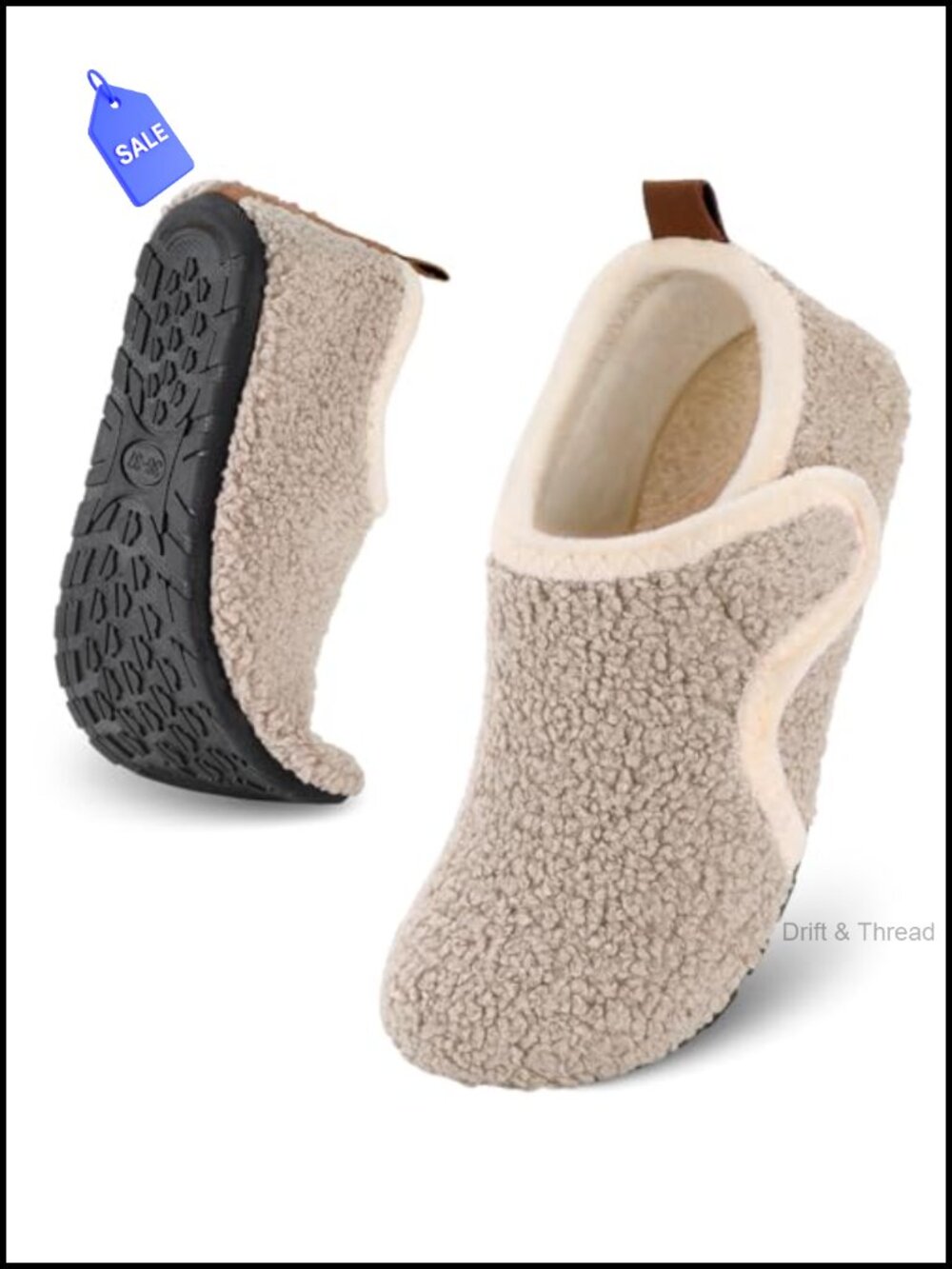 Slip On Barefoot Slippers Socks Lightweight Rubble Sole House Shoes Indoor